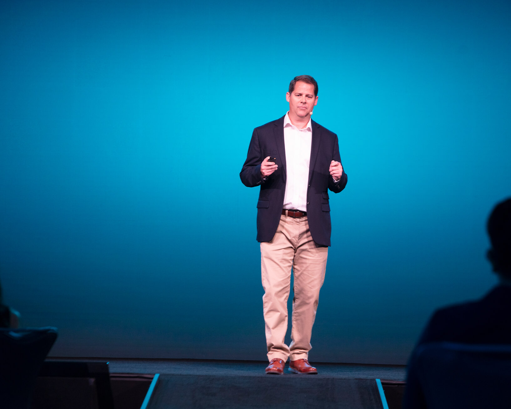 Jason Dennen speaking at his event