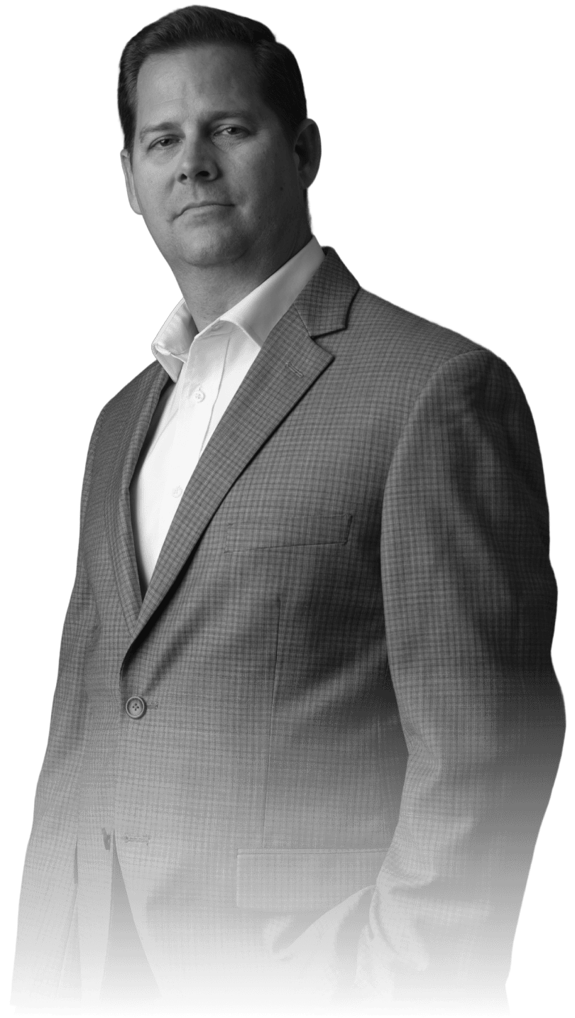 Jason Jennen portrait with a black transparent overlay