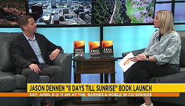 Jason Dennen featured in a live TV interview showcasing his book