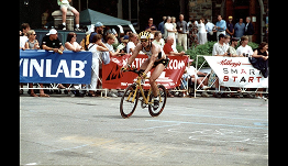 Jason cycling during a triathlon event